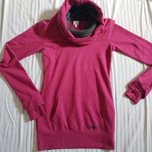 BENCH Cowl Neck Long Style Sweatshirt Size XS Pink
